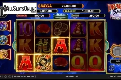 Win Screen . Dragon Spin Pick n Mix from Barcrest