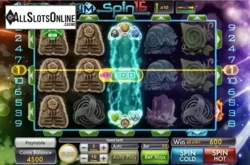 Win Screen . Elementrium Spins16 from Genii