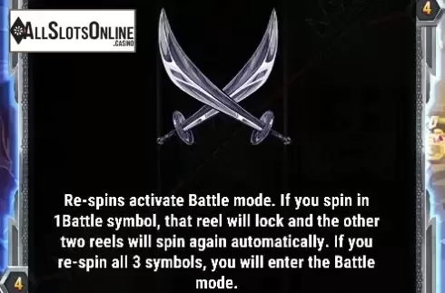 Respin feature screen
