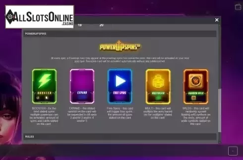 Features screen