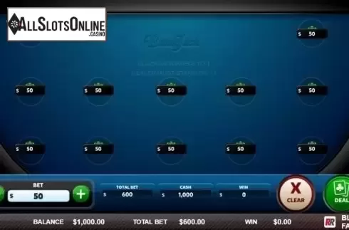 Game Screen 1. Fast Blackjack from Red Rake