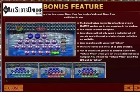 Paytable 3. Fortune Jump from Playtech