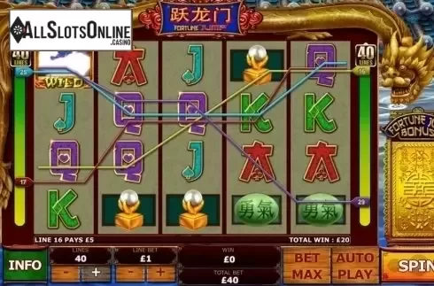 Wild Win screen. Fortune Jump from Playtech