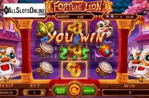 Win Screen. Fortune Lion (TIDY) from TIDY