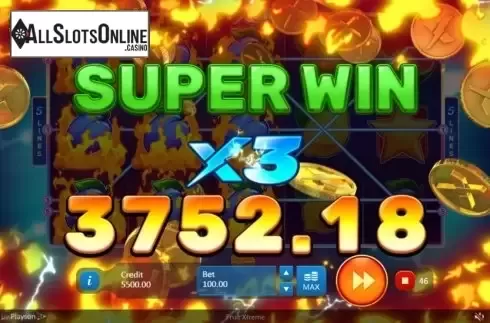 Super Win. Fruit Xtreme from Playson