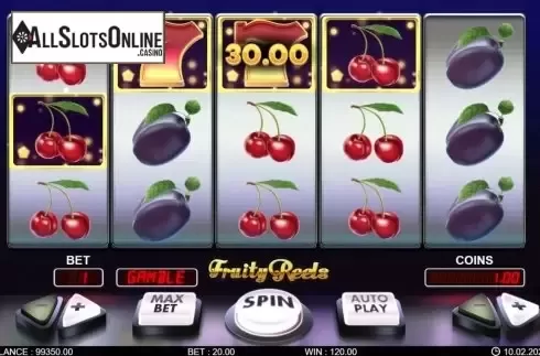 Win screen 3. Fruity Reels from 7mojos
