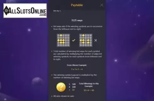 Ways to win screen
