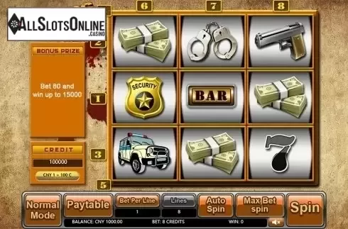 Reels screen. Gangs (Aiwin Games) from Aiwin Games