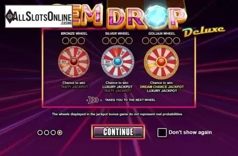 Start Screen. Gem Drop Deluxe from Betsson Group