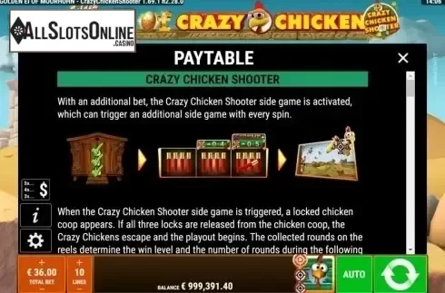 Game Rules 1. Golden Egg of Crazy Chicken CCS from Gamomat