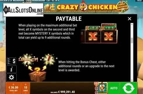 Game Rules 3. Golden Egg of Crazy Chicken CCS from Gamomat