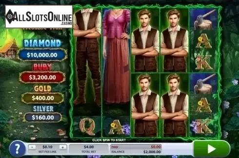 Reels screen. Hansel & Gretel Treasure Trail from 2by2 Gaming