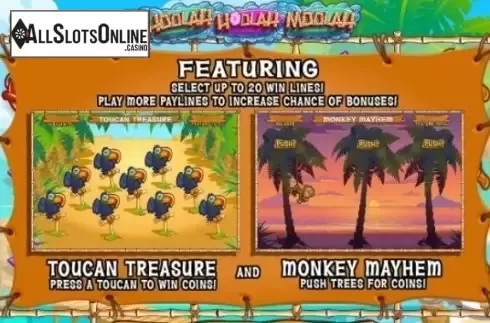 Paytable 1. Hoolah Hoolah Moolah from CR Games