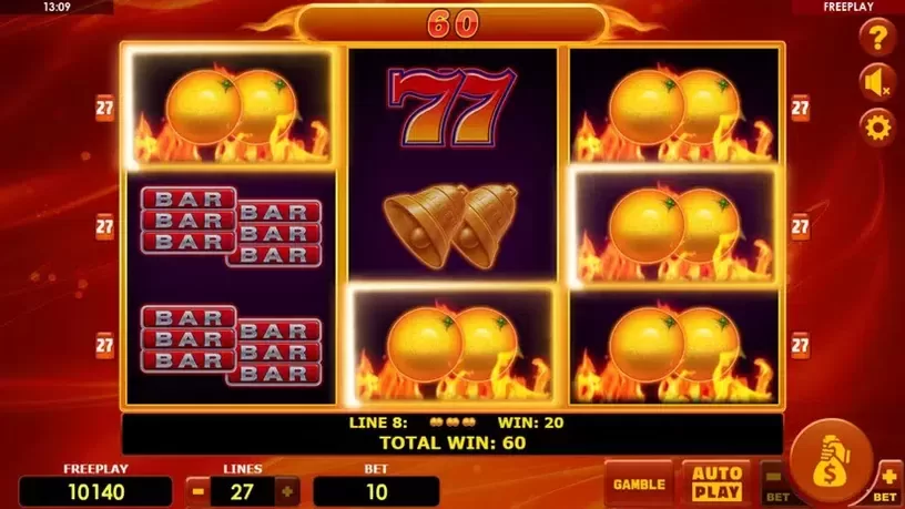 Hot Fruits 27 slot screenshot 5