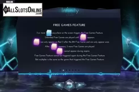 Features 2. Infinity Club from Dream Tech