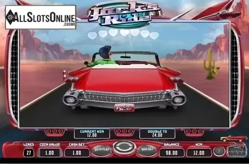 Gamble screen. Jack's Ride from Wazdan
