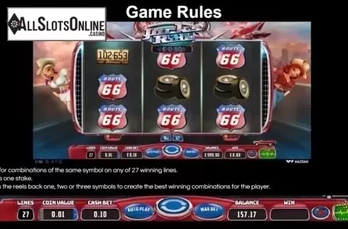 Game Rules. Jack's Ride from Wazdan