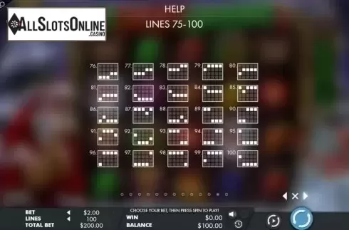 Paytable 7. Jazzy Christmas from Genesis
