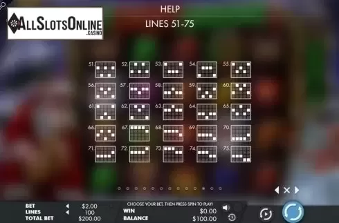 Paytable 6. Jazzy Christmas from Genesis
