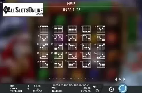 Paytable 4. Jazzy Christmas from Genesis