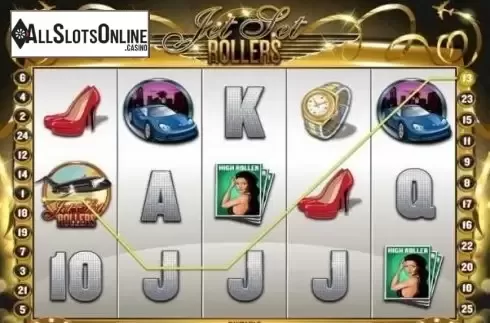 Win Screen . Jet Set Rollers from Gamesys