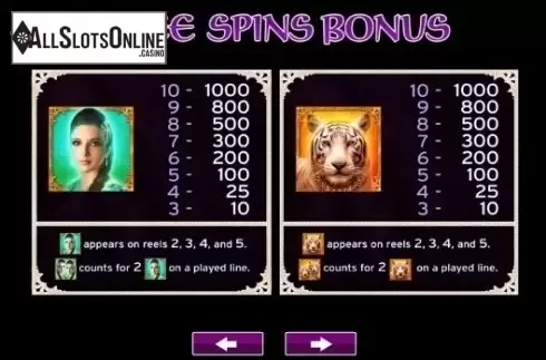 Paytable 3. Jewels Of India from High 5 Games