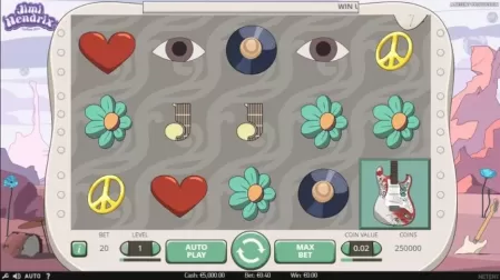Jimi Hendrix slot screenshot 1