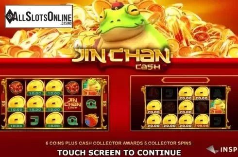 Start Screen. Jin Chan Cash from Inspired Gaming