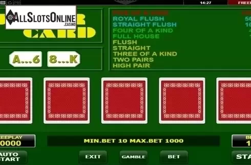 Reels screen. Joker Card Poker (Amatic Industries) from Amatic Industries