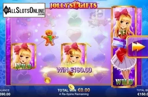 Respin Win. Jolly's Gifts from Side City