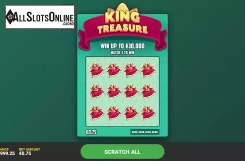 Game Screen 1. King Treasure from Hacksaw Gaming