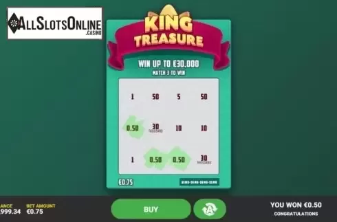 Game Screen 3. King Treasure from Hacksaw Gaming