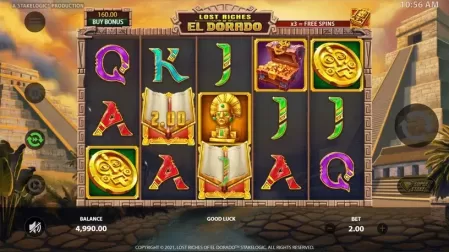 Lost Riches of El Dorado slot screenshot 2