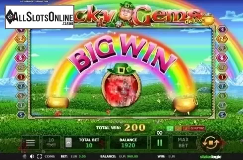Big Win. Lucky Gems Deluxe (StakeLogic) from StakeLogic