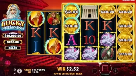 Lucky Lightning slot screenshot 4