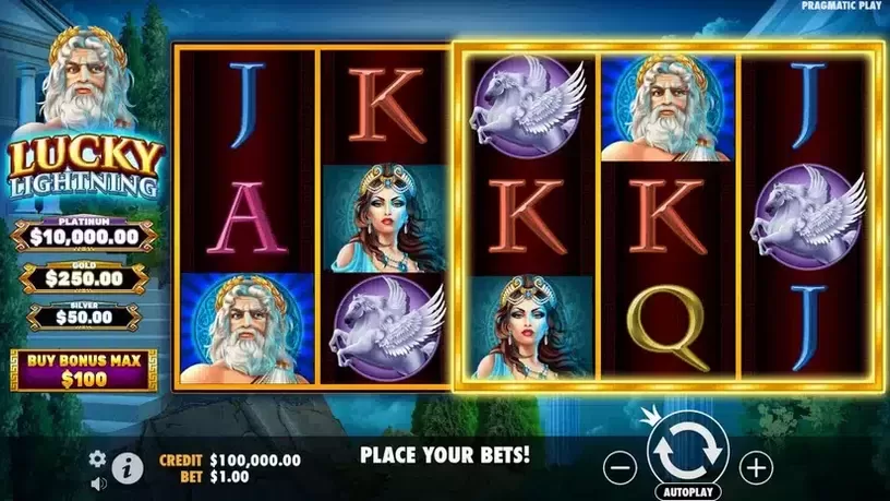 Lucky Lightning slot screenshot 1