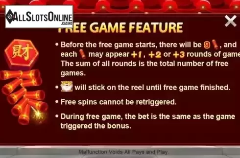 Free Game screen