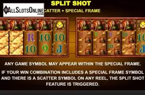 Split shot feature screen