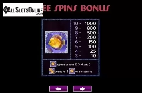 Paytable 4. Majestic Sea from High 5 Games