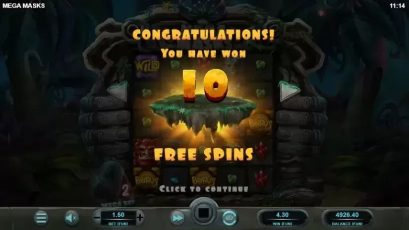 Mega Masks slot screenshot 3