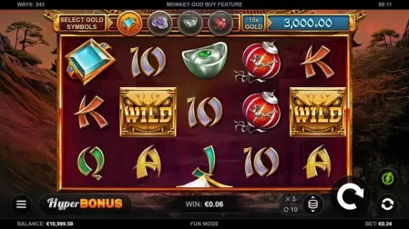 Monkey God slot screenshot 1