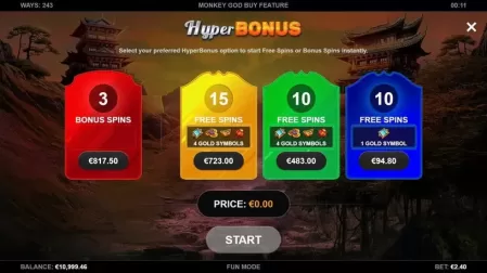Monkey God slot screenshot 2