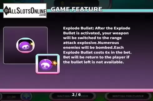 Game Features screen 2