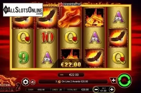 Win screen 1. Mustang money 2 from Ainsworth