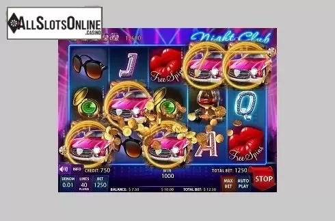Win screen. Night Club (FUGA Gaming) from FUGA Gaming