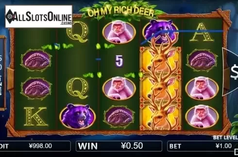 Win screen 1. Oh My Rich Deer from Iconic Gaming
