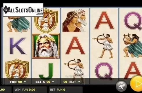 Reel screen. Olympian Temple from JDB168