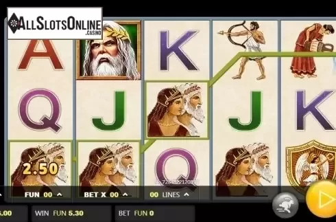 Win screen. Olympian Temple from JDB168