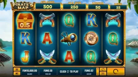 Pirates Map slot screenshot 1