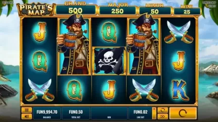 Pirates Map slot screenshot 2